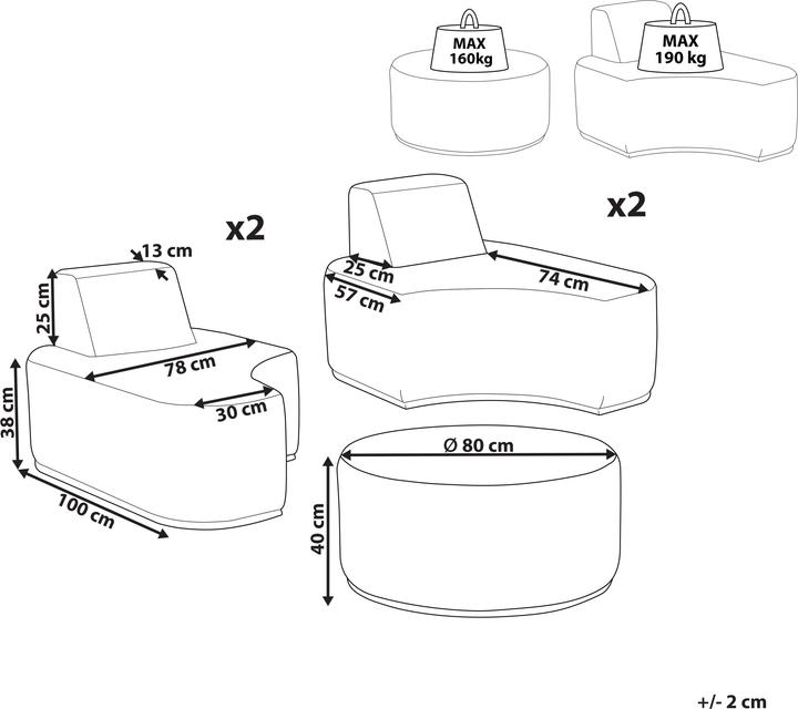 Produktbild Beliani Fabro