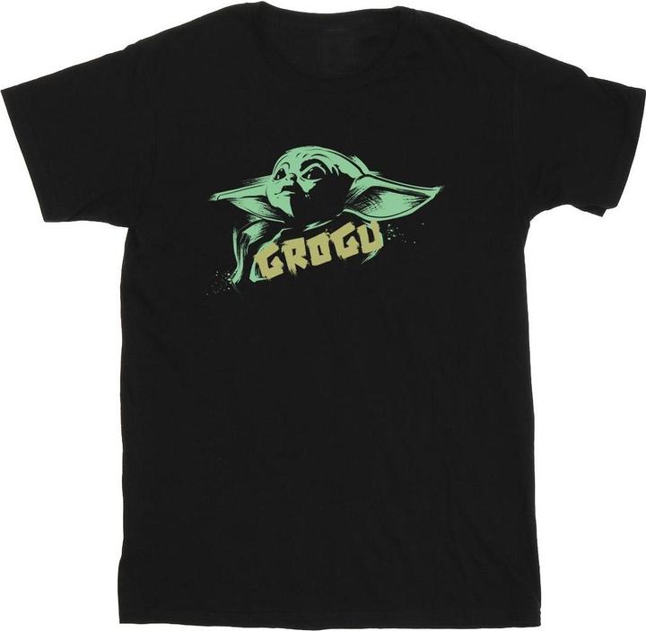 Produktbild Star Wars The Mandalorian Grogu The Child Splat TShirt Mädchen (140, 146)