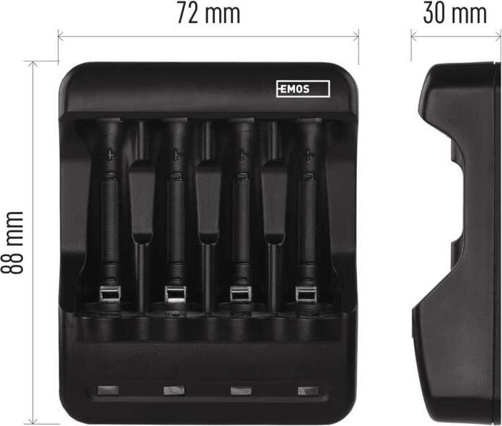 Immagine prodotto Emos Caricabatterie BCN-40 (1 pz., AAA, AA, Caricabatterie senza batteria)
