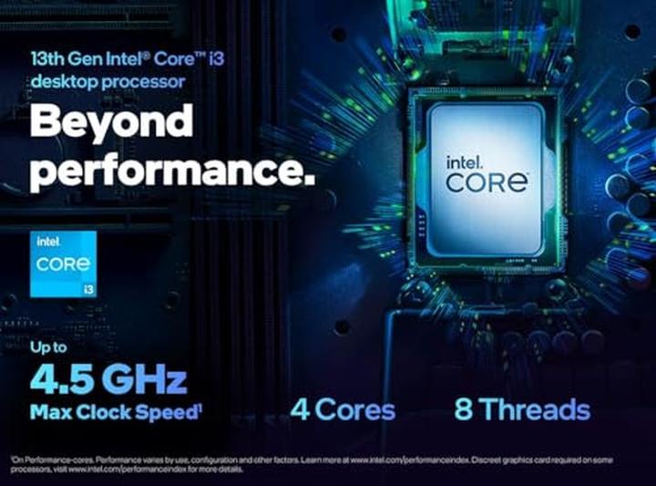 Produktbild Intel Core i3-13100 (LGA 1700, 3.40 GHz, 4 -Core)