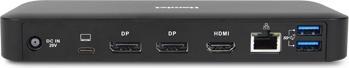 Produktbild Hamlet HDOCKS600C Portreplikator und Dockingstation für Notebooks Kabelgebundener USB 3.2 Gen 2 (3.1 Gen (USB-C, 4 Ports)