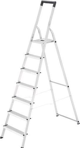 Hailo Scaletta L40 Easyclix Silver 7 gradini 540 mm x 2300 mm (Stile, 230 cm)