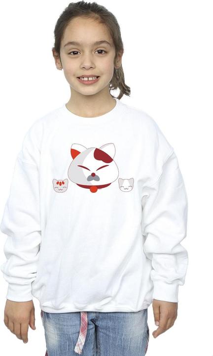 Actual product image Disney Girls Big Hero 6 Baymax Kitten Heads Sweatshirt (152, 158)