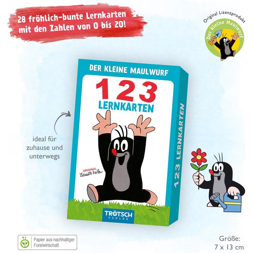 Thumbnail - Trötsch Lernkarten 123 Maulwurf (Deutsch)