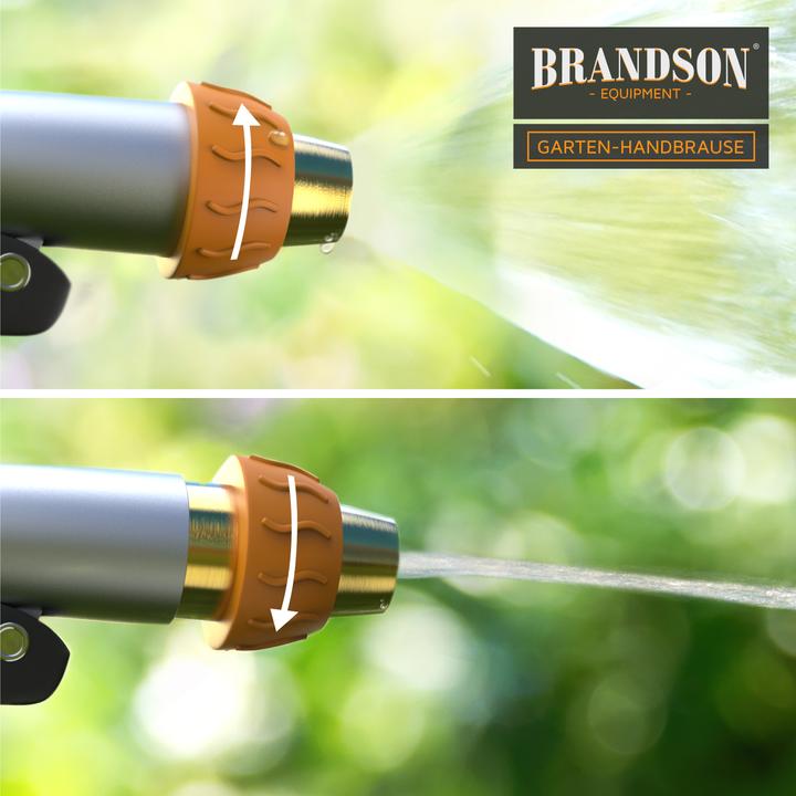 Produktbild Brandson Multifunktionsbrause, Metall Garten Handbrause, Gartenbrause 1/2 Zoll, Pistolengriff, Messing