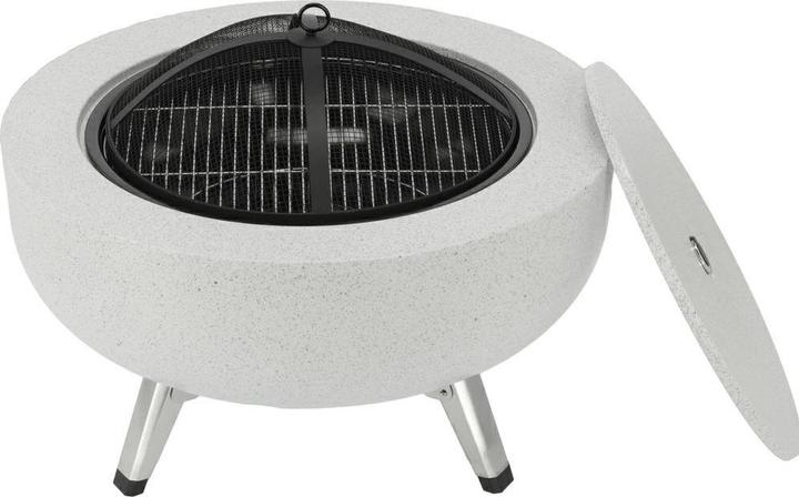 Toya Lund 3-in-1 Stahlkamin mit Rost