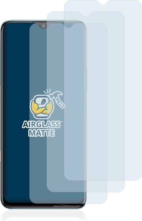 Produktbild BROTECT Schutzglas Schutzfolie Glas Folie Displayschutz matt (3 Stück, Vivo Y76 5G)