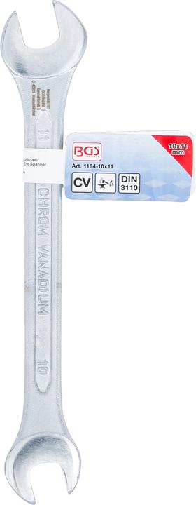 Actual product image BGS Double Open End Spanner 10 x 11 mm (10 mm, 11 mm)