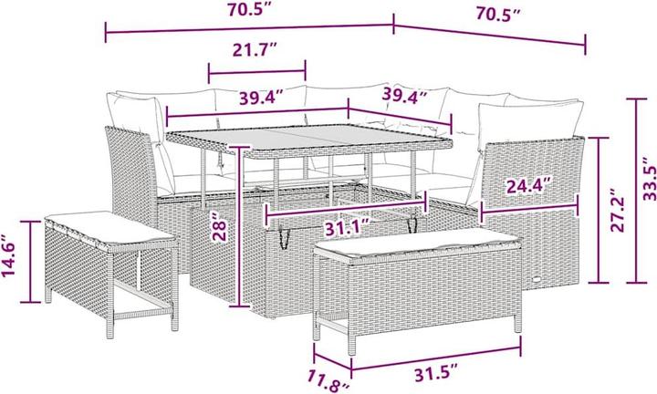 Produktbild vidaXL Milani