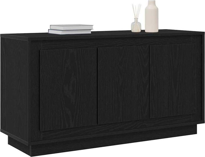 Image du produit VidaXL Sideboard Schwarz Eiche 102x35x55 cm Ingenieurholz (102 x 35 x 55 cm)