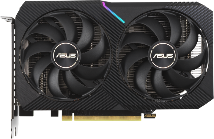 Actual product image ASUS GeForce DUAL RTX 3060 Ti O8G MINI V2 (8 GB)