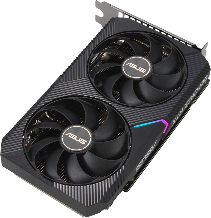 Actual product image ASUS GeForce DUAL RTX 3060 Ti O8G MINI V2 (8 GB)