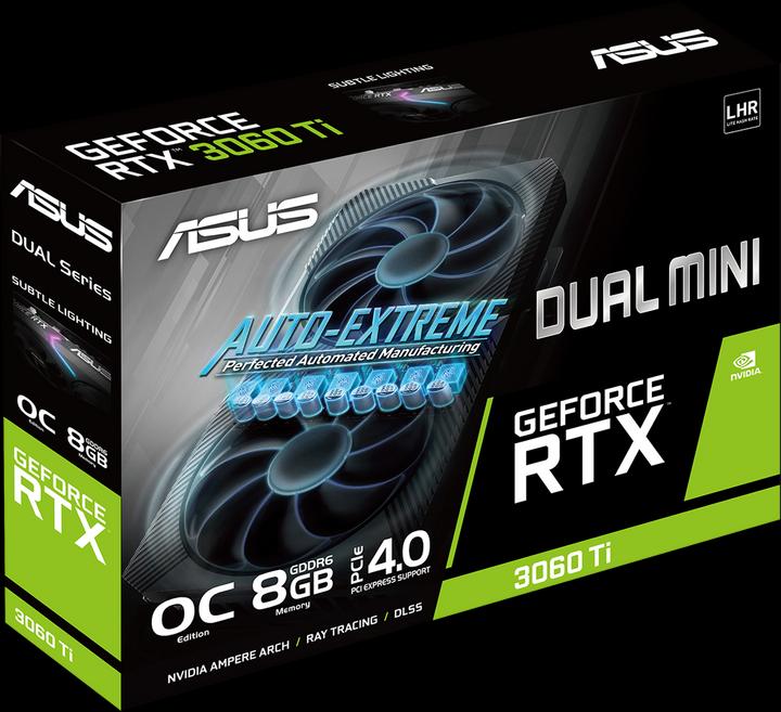 Actual product image ASUS GeForce DUAL RTX 3060 Ti O8G MINI V2 (8 GB)