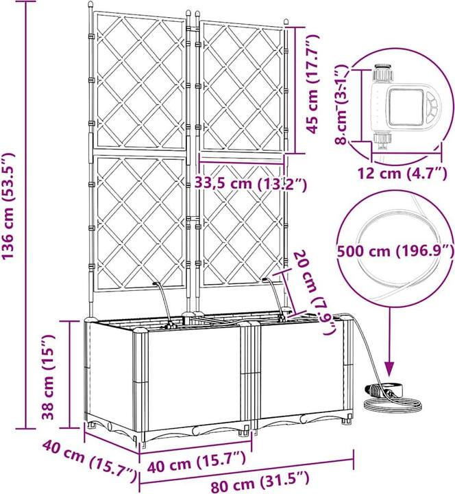 Produktbild vidaXL Garten-Pflanzgefäss