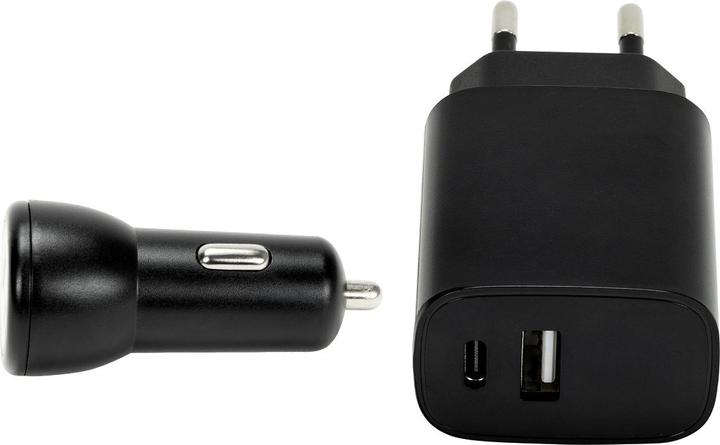 Produktbild Speedlink Wall & Car Charger Set USB-A & USB-C 15W, black (15 W)