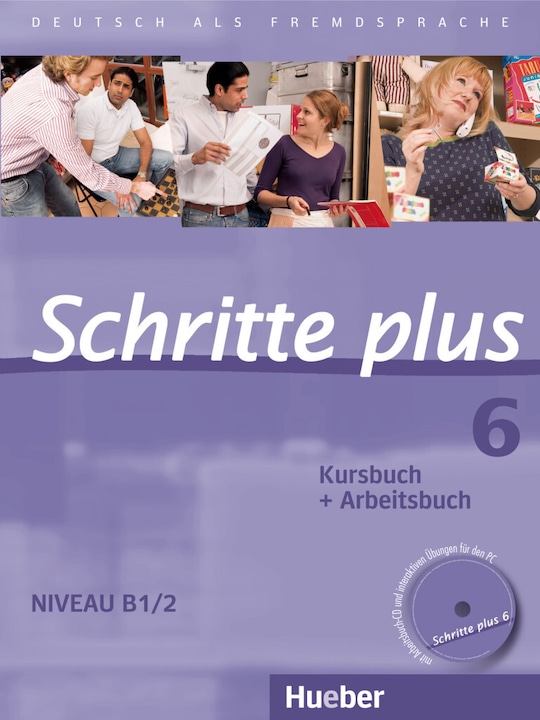 Produktbild Schritte plus 6. B1/2. Kursbuch, Arbeitsbuch mit CD (Deutsch, Silke Hilpert, Anja Schümann, 2017)