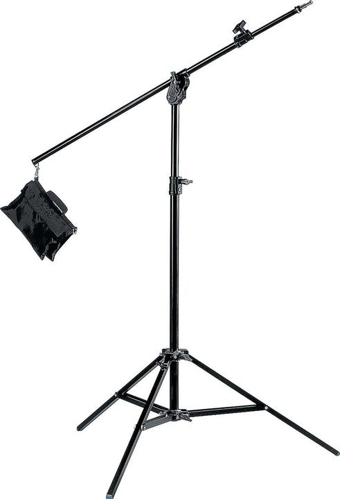 Image du produit Avenger Baby Steel Combi Boom Stativ, Alu, mit Nivellierbein und Sandsack, schwarz (413 cm, 10 kg)
