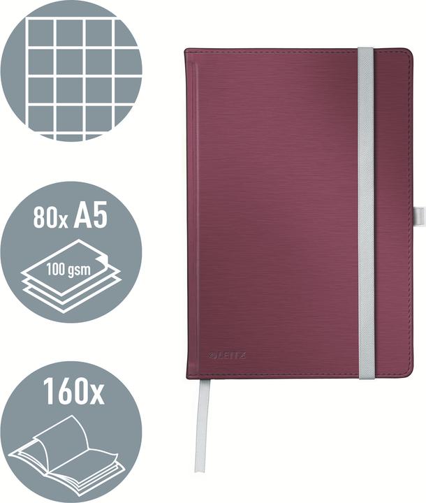 Produktbild Leitz Notizbuch Style (A5, Kariert, Harter Einband)