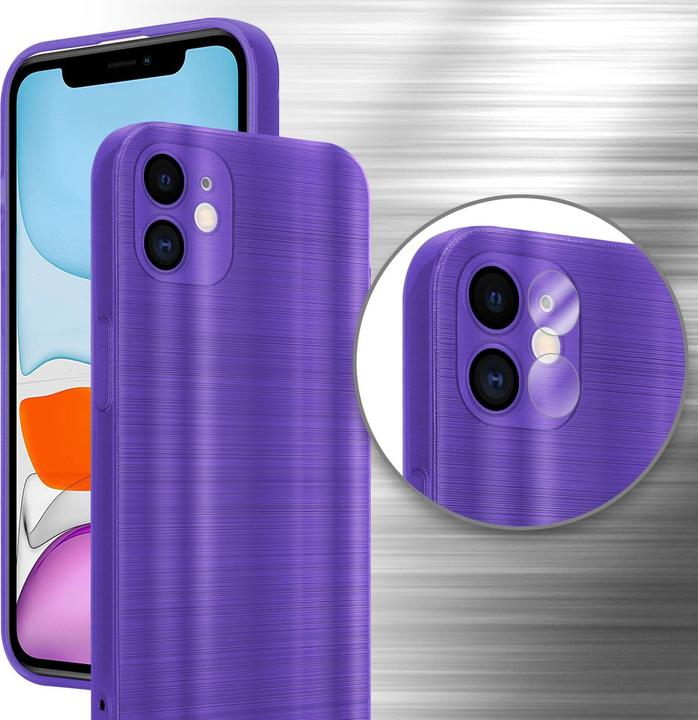 Actual product image Cadorabo Case for Apple iPhone 11 in TPU Brushed Camera Protection LM160 Style (Apple iPhone 11)