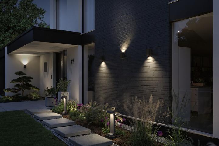 Actual product image Paulmann Bollard light Concrea (630 lm, IP65)