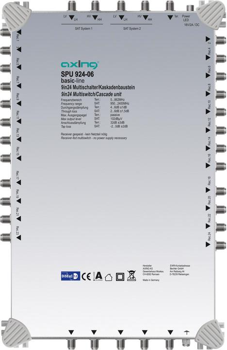 Produktbild Axing Multischalter/Kaskadenbaustein SPU 924-06 9 in 24