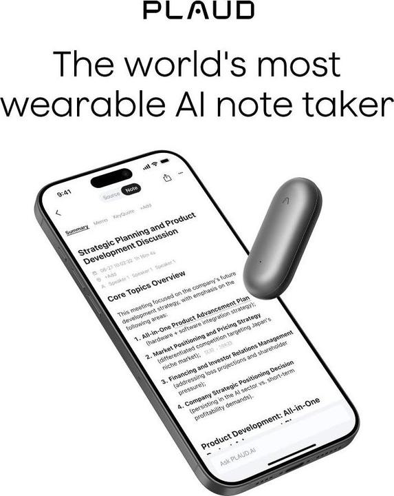 Produktbild Plaud NotePin (64 GB)