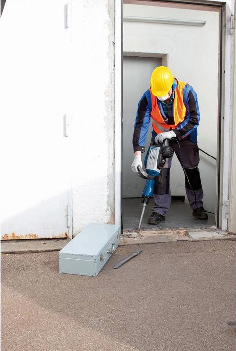 Actual product image Scheppach AB1600 Demolition Hammer 230V 50Hz 1600W - 50J (Electrical connection)