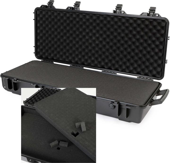 Actual product image Wiltec Waffenkoffer 97,8x42x17,3cm Langwaffenkoffer Gewehrkoffer Koffer Gewehr