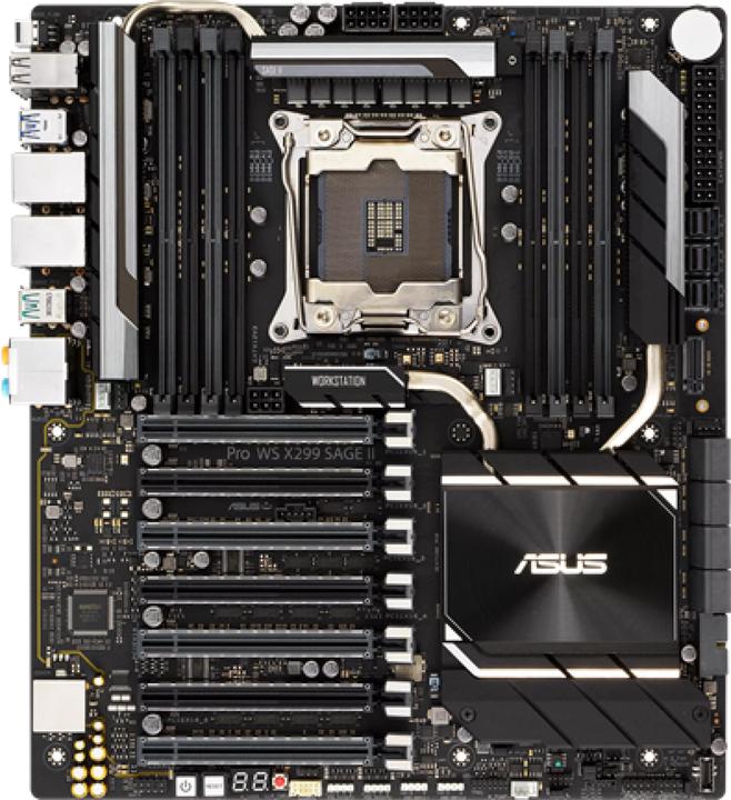 Produktbild ASUS PRO WS X299 SAGE II (LGA 2066, Intel X299, SSI CEB)