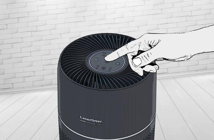 Produktbild Laserliner AirBreeze 120 Luftreiniger 30m² Schwarz (30 m²)