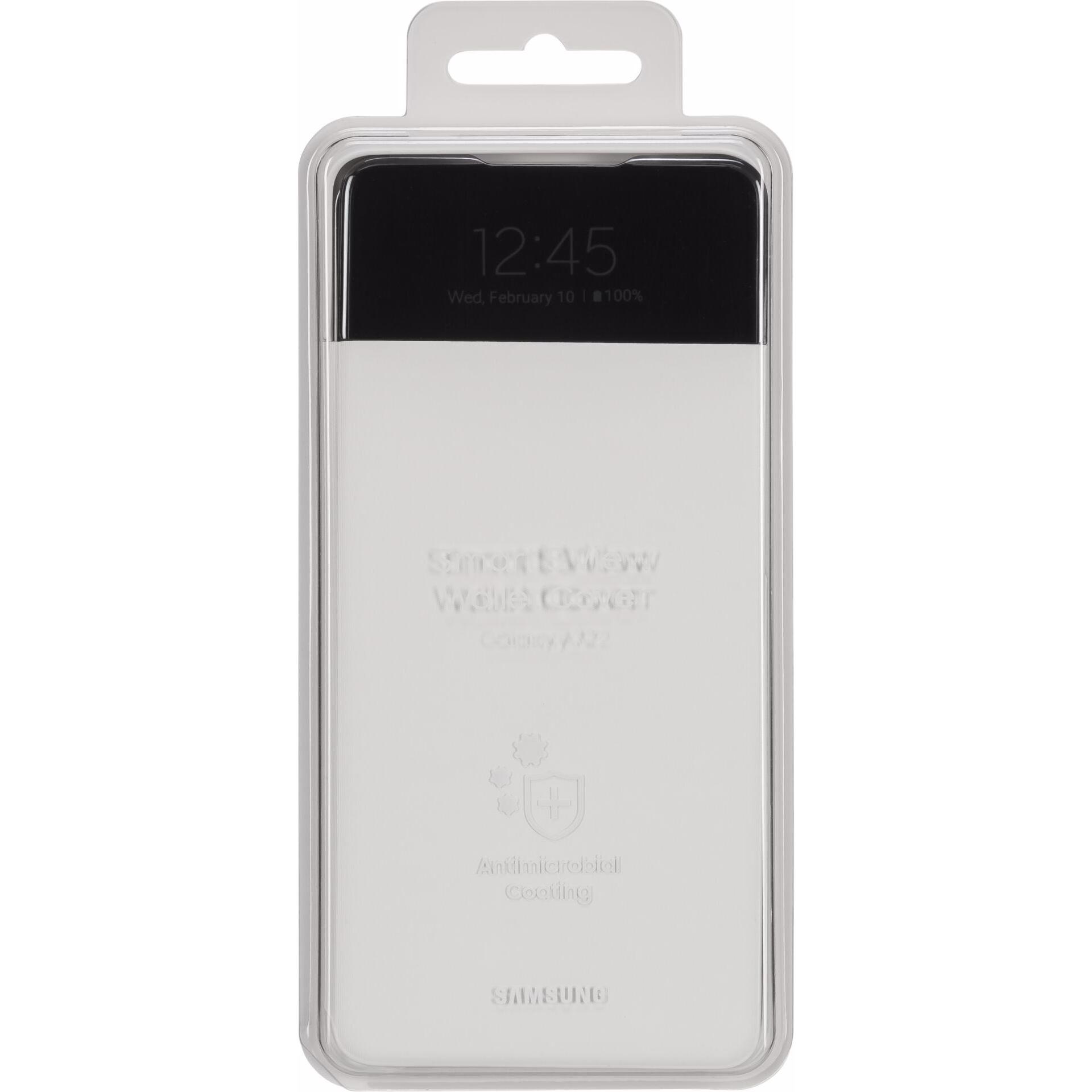 Samsung Smart S View Wallet Cover für A725 Galaxy A72 white (Samsung Galaxy A72), Smartphone Hülle, Weiss