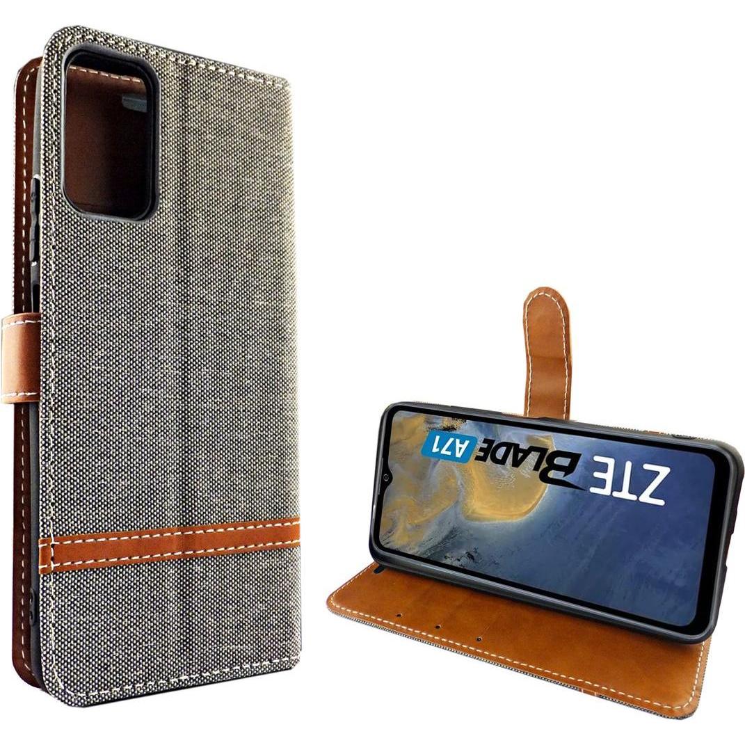 Thumbnail - König Design Handyhülle für ZTE Blade A71 Case Cover Schutztasche Schutzhülle Bookstyle Neu (ZTE Blade A71), Smartphone ...