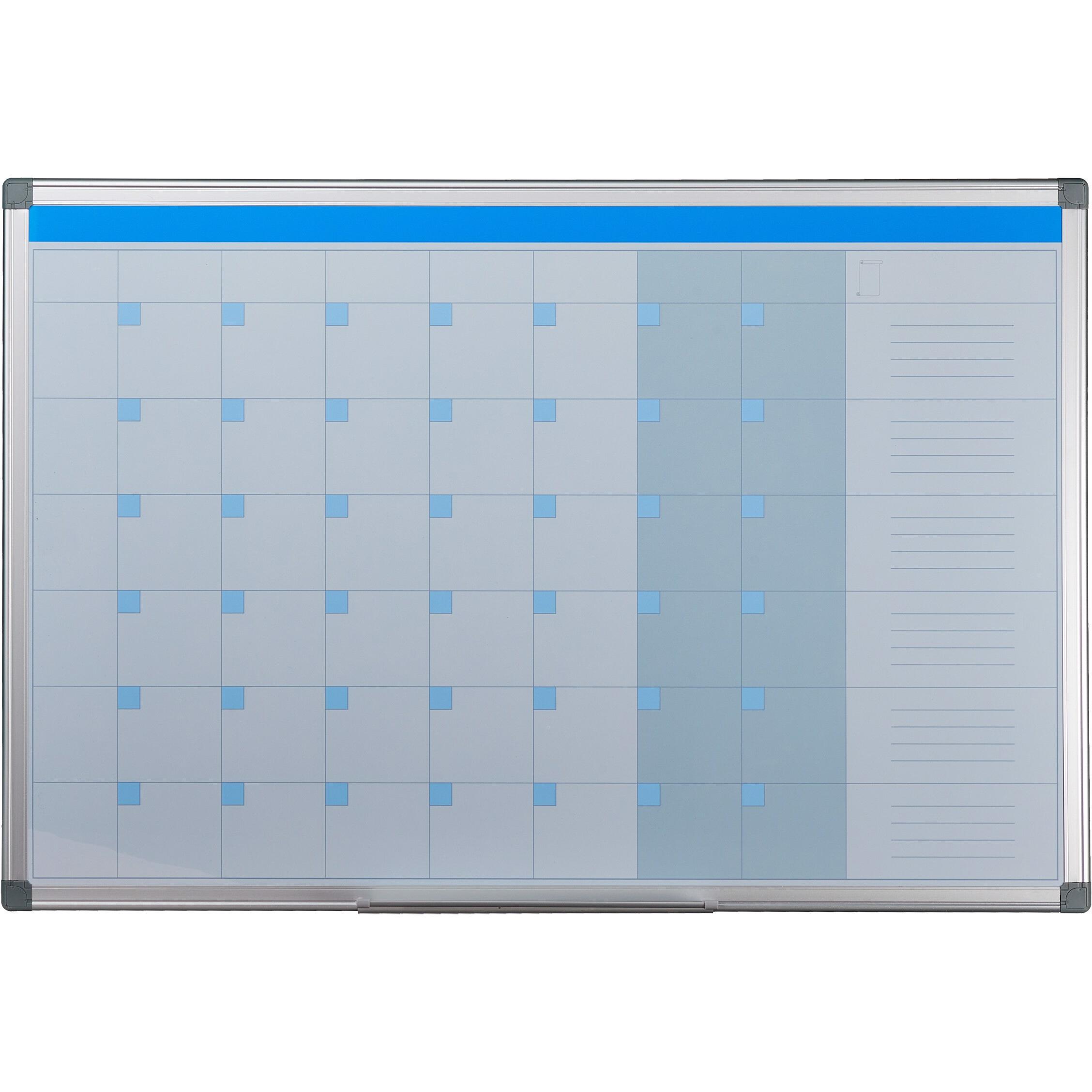 Relaxdays, Lavagna di presentazione, Whiteboard Planer (90 x 5 x 60 cm)