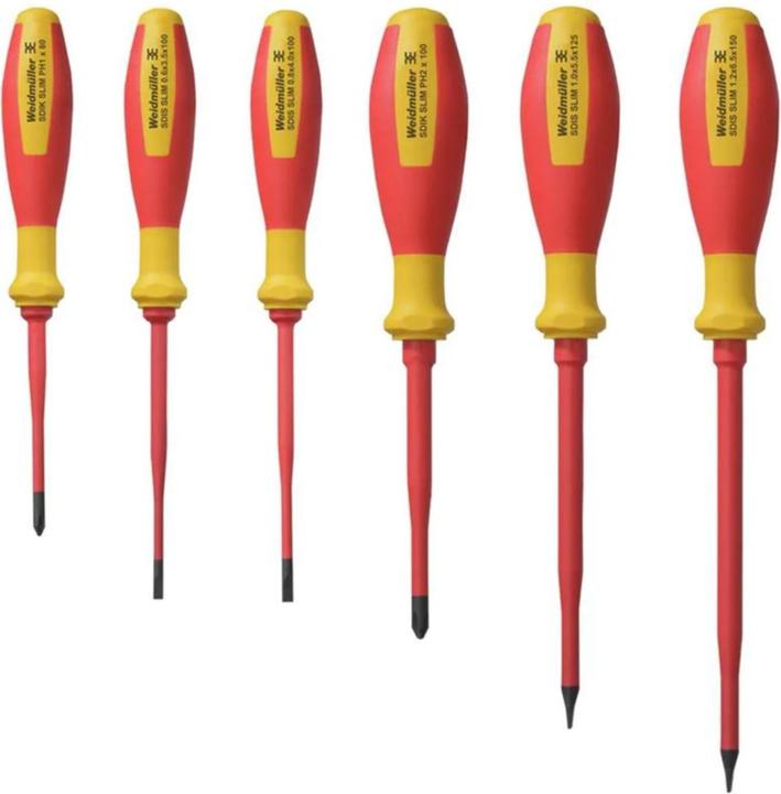 Produktbild Weidmüller Schraubenzieher-Set VDE SlimLine SDI SLIM S3.5-6.5/PH1/2 (Schlitz, Phillipps-Kreuzschlitz (PH))