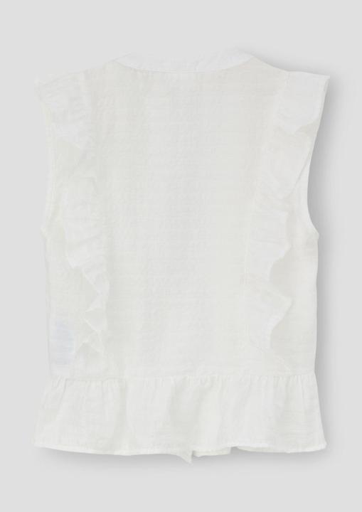 Produktbild s.Oliver Bluse Volantbluse aus Viskosemix (L)