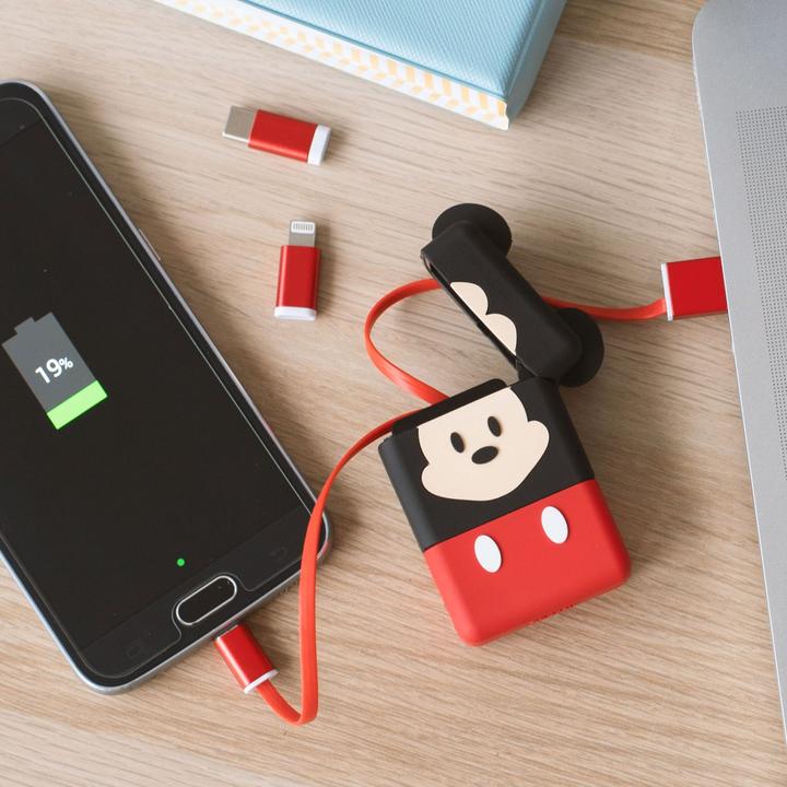 Produktbild PowerSquad Mickey Mouse Flip Retractable Cable (0.60 m, USB 3.2 Gen 1)