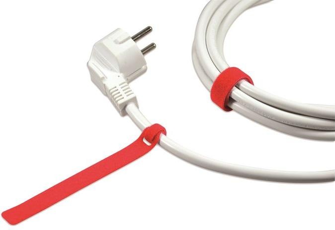 Actual product image Label-the-cable LTC BASIC 10 Power hook and loop binder rt, gb, bl (Velcro cable ties, 170 mm, 10 pcs.)