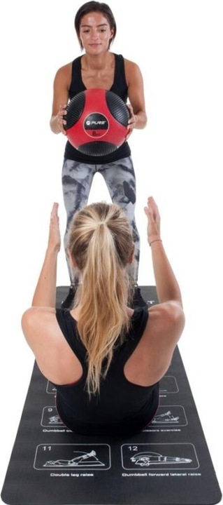 Actual product image Pure2improve Medicine ball (8 kg, 200 mm)