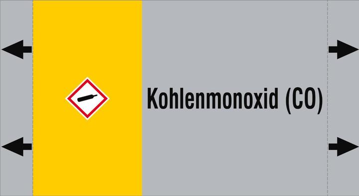 Actual product image Brady ISO 20560 Pipe markers - Gas