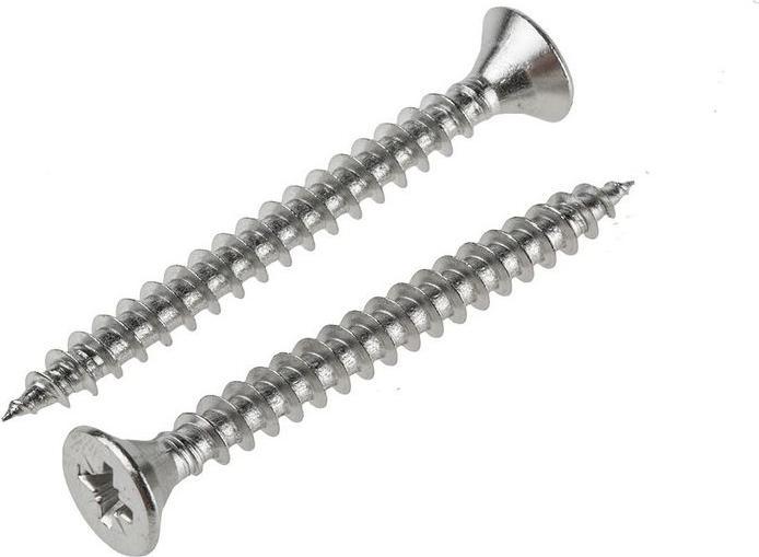 Produktbild RS PRO A2 chipboard screws 5x50 (100 Schrauben pro Stück, 5 x 50 mm)
