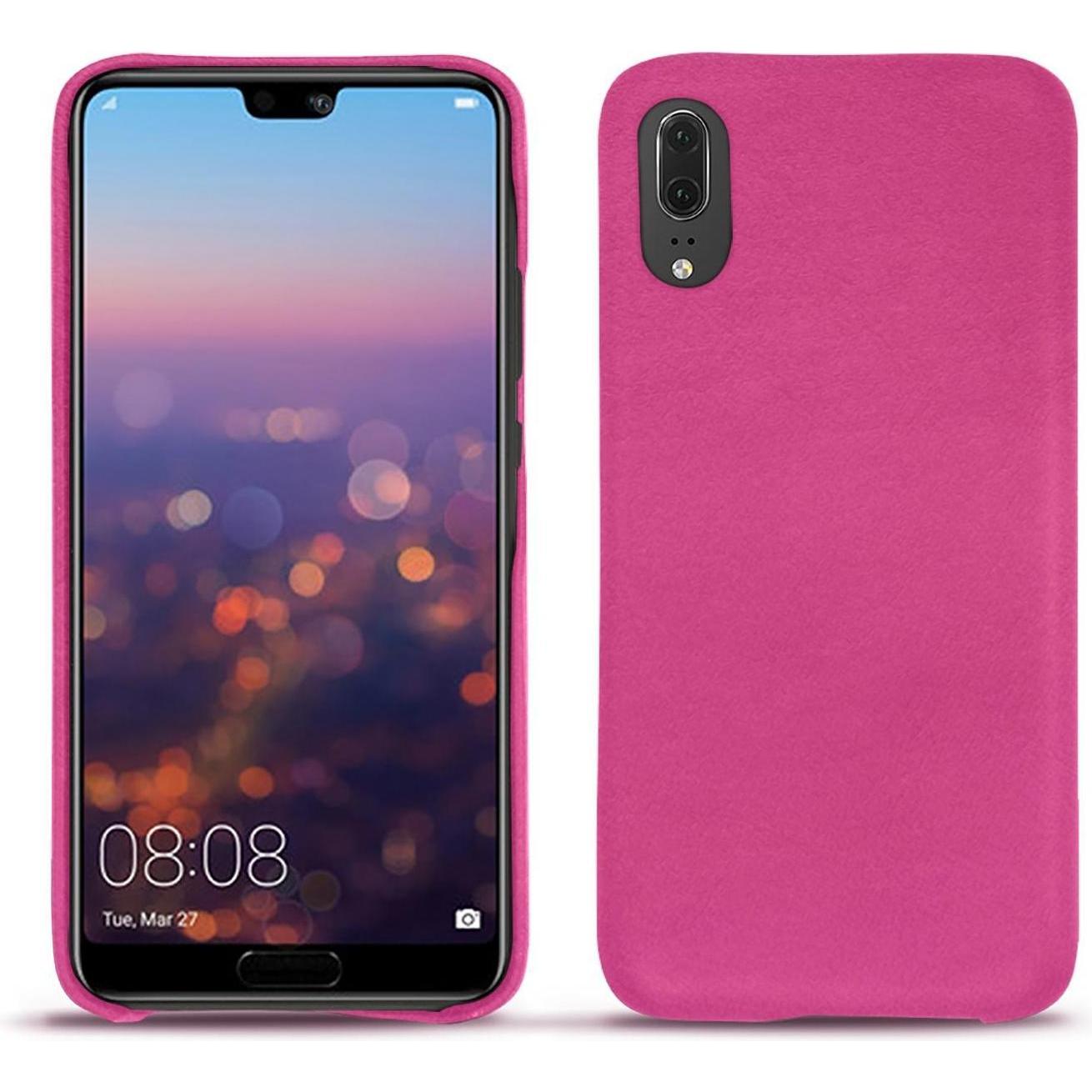 Noreve Lederschutzhülle (Huawei P20), Smartphone Hülle, Rosa