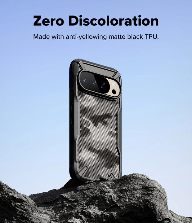 Actual product image Ringke Fusion X Design Cover for Google Pixel 10 / 10 Pro Camo Black (Google Pixel 10, Google Pixel 10 Pro)