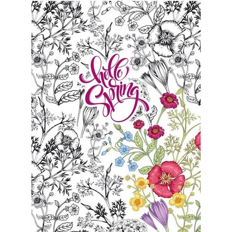 Fresh, Quaderno + Bloc notes, Dekoratives Notizbuch 145x197/64K Raster TW Flowers