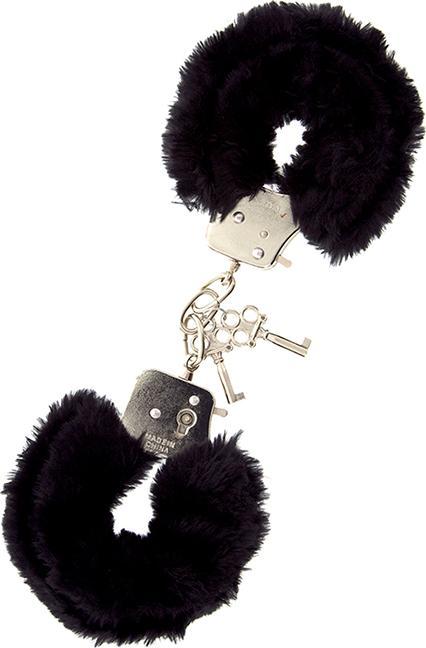 Dream Toys Metal Handcuff With Plush Black