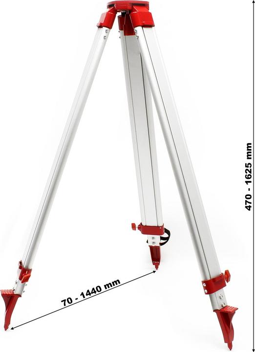 Wiltec Telescopic Construction Tripod Stand Extendable Cross Line