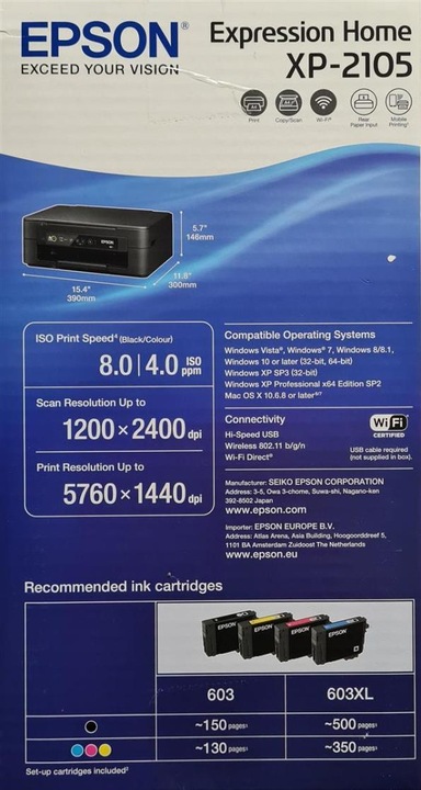 Image du produit Epson Expression Home XP-2105 (Encre, Couleur)