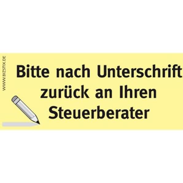 Thumbnail - Bizstix, Haftnotiz, Notiz 'Steuerberater' 75x35mm