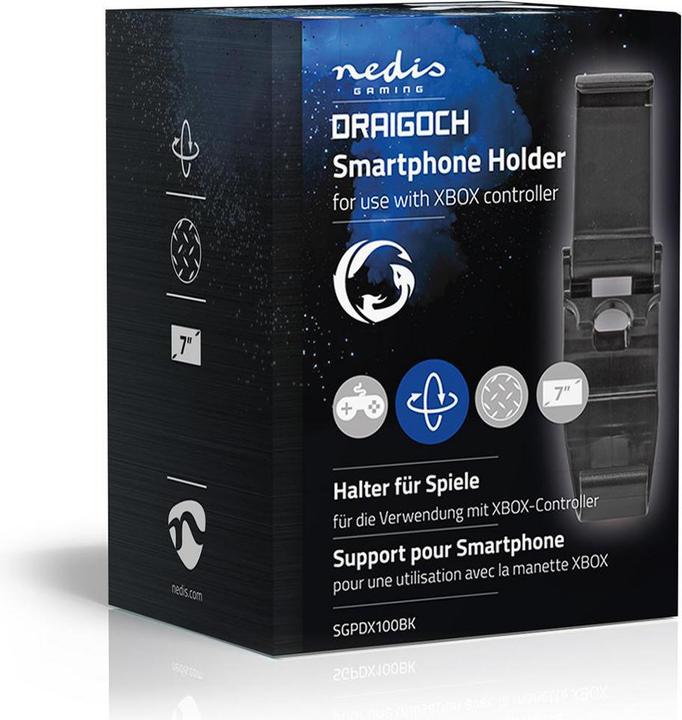 Actual product image Nedis Gaming Mobile Holder for Xbox One Controller Universal Adjustable Black (Xbox One S)