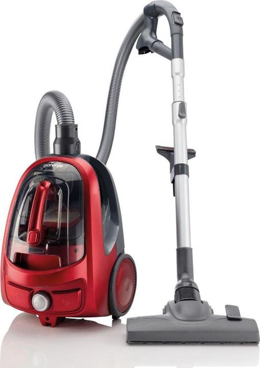 Actual product image Gorenje Vacuum cleaner VCE03SPRCY Bagless, Power 800 W, Dust capacity 1.7 L, Raudona