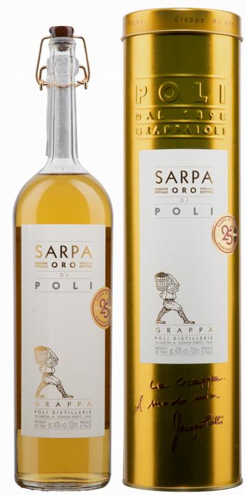 Actual product image Poli Grappa Sarpa Oro di (1 x 70 cl)